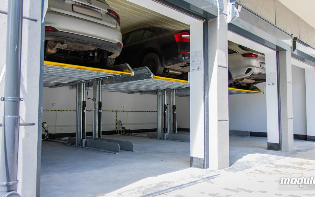 Dependent parking platforms Modulo Stacker-P10 - 18 parking spaces